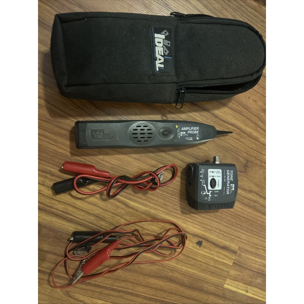Ideal Amplifier Probe And Tone Generator Kit 62-164 & 62-160 with Case